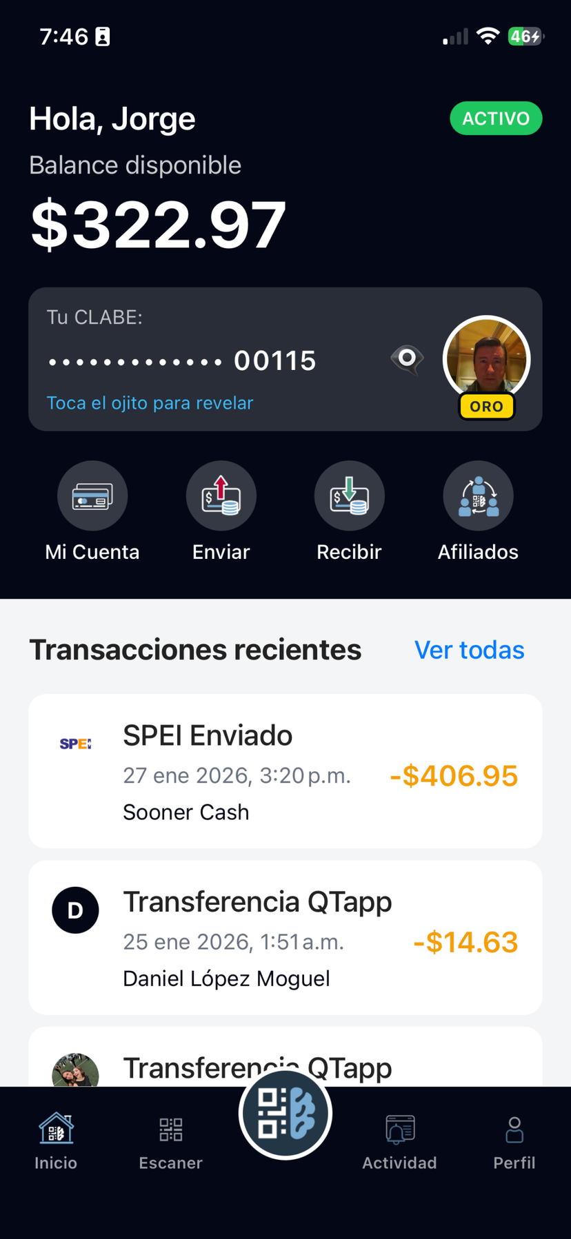 qtapp.ai Home Screen